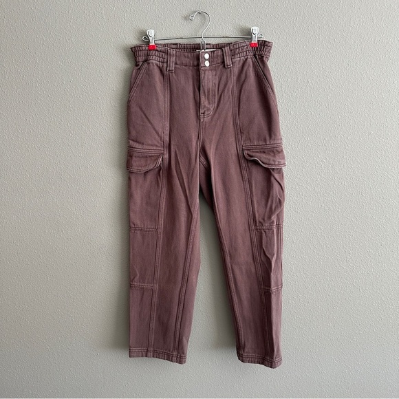 PacSun Pants - Pacsun Brown Elastic High Waist Cargo Jeans Medium